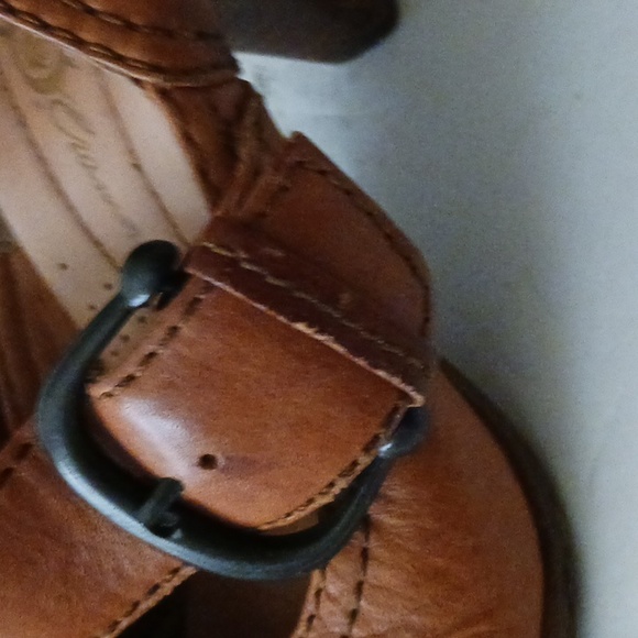 Borncrown brown leather heeled Mary Jane shoes-sz 7 1/2 - Picture 6 of 8